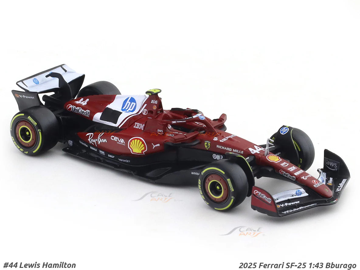 Burago Ferrari SF-25 Formula 1 -  1:43 Scale Diecast Model Car