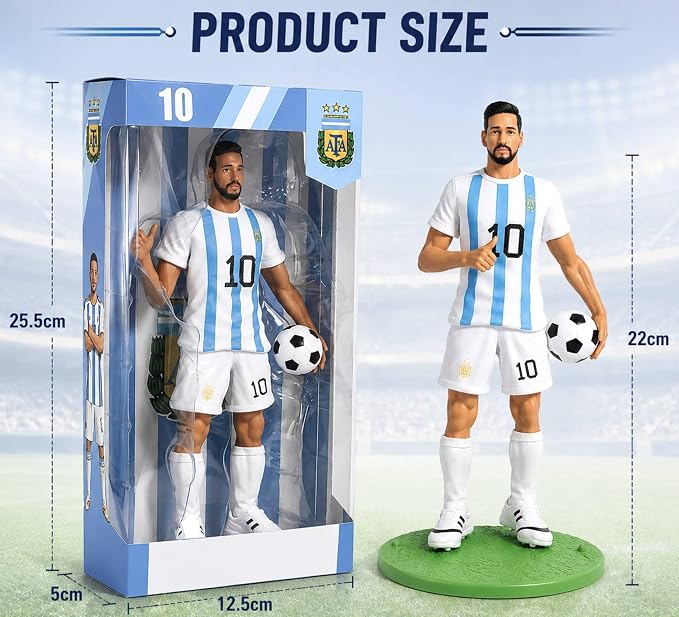Lionel Messi Action Figure With Mini Football And Stand.