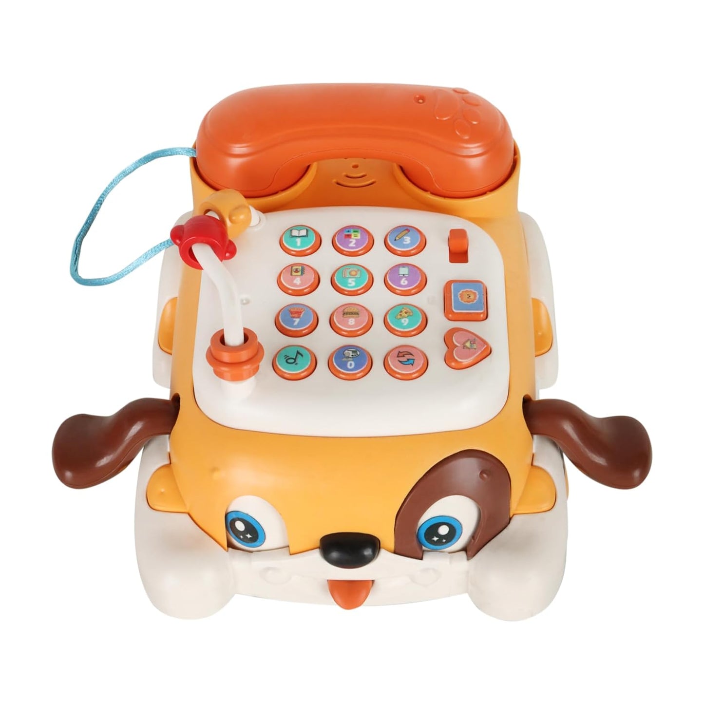 Puppy Telephone Ride-On Toy for Kids – Interactive Musical Learning Phone Car