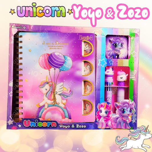 Unicorn Diary Set for Girls