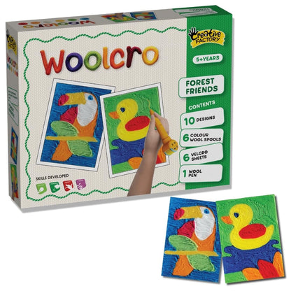 Creative Factory Woolcro - Forest Friends, Art and Craft kit for Girls