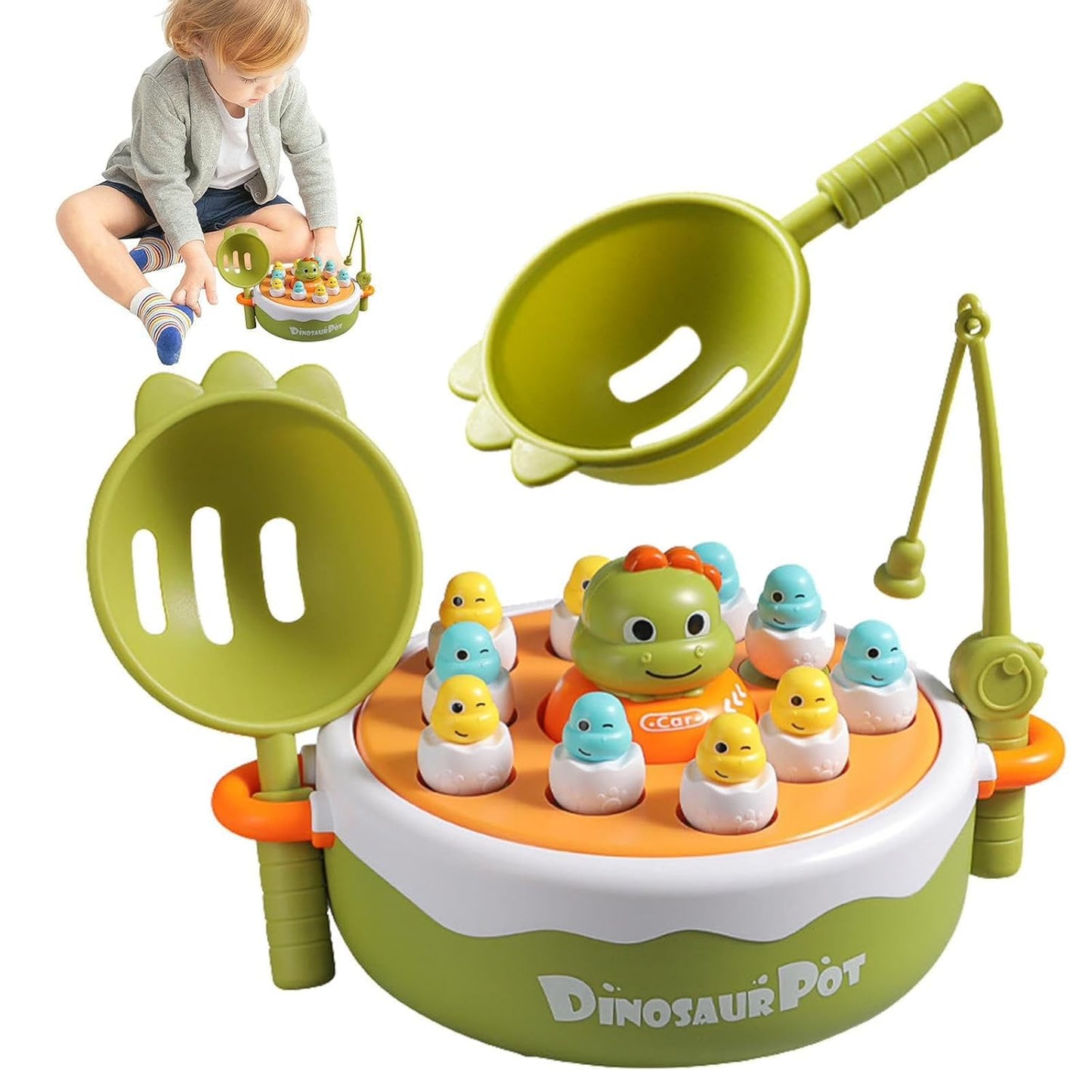 Dinosaur Turntable Toy for Children - catching and fishing game