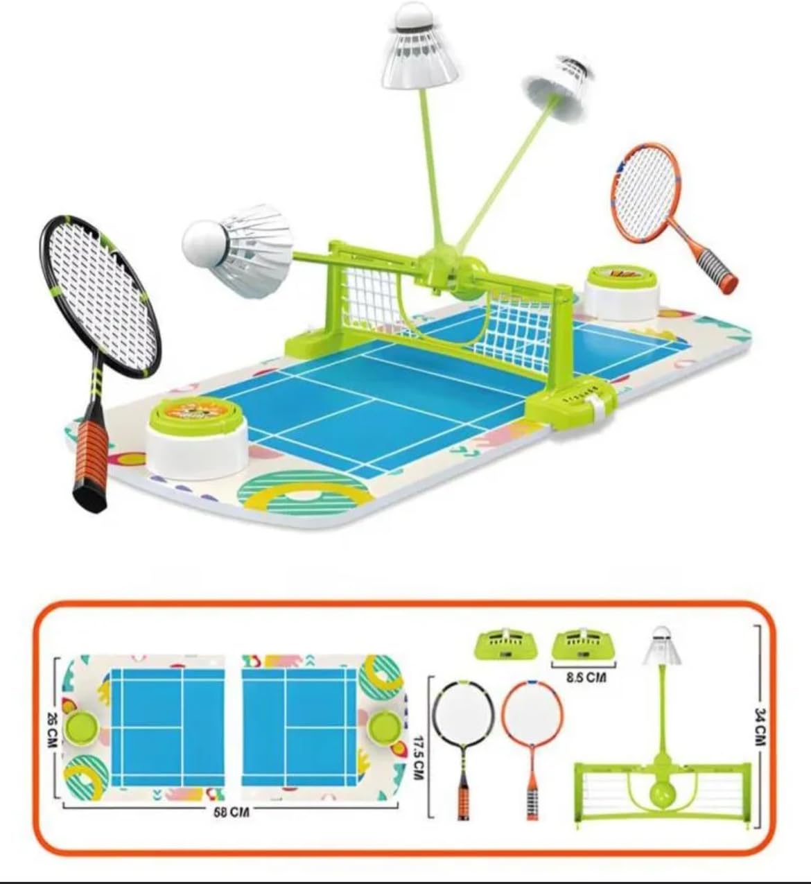 Badminton Battle Tabletop Game Set | Interactive Indoor Sports Game.