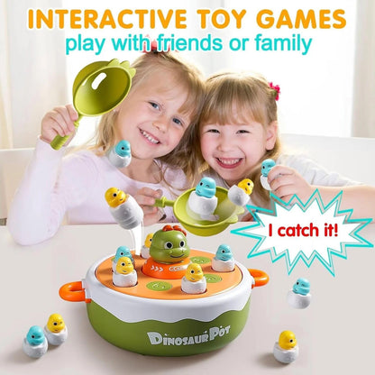 Dinosaur Turntable Toy for Children - catching and fishing game