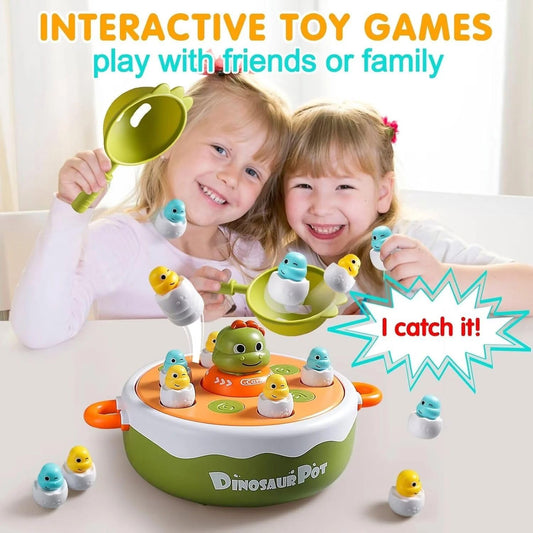 Dinosaur Turntable Toy for Children - catching and fishing game