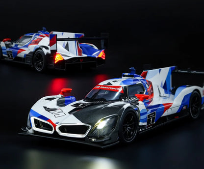 1:24 CCA Official Licensed version Die cast BMW M Hybrid V8 CCA - White and blue
