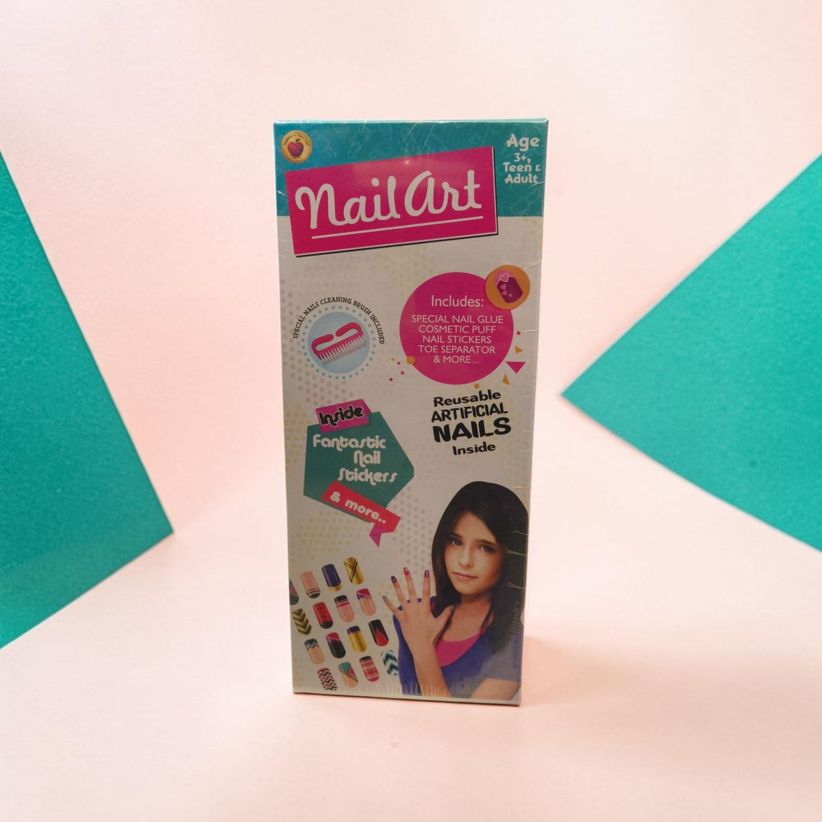 Nail Art Kit – Reusable Artificial Nails & Nail Stickers