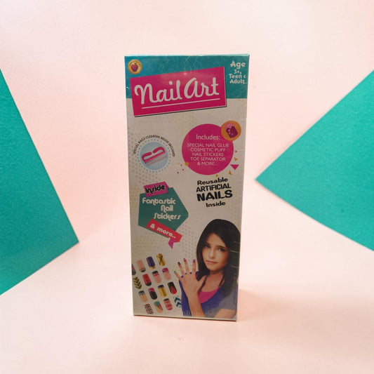 Nail Art Kit – Reusable Artificial Nails & Nail Stickers