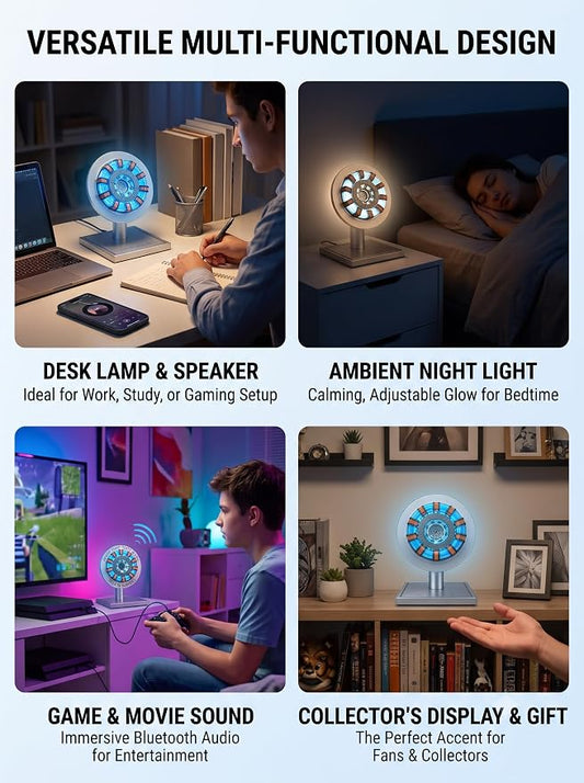 Iron Man Arc Reactor – Proof That Tony Stark Has a Heart | Bluetooth Music Speaker with LED Lights