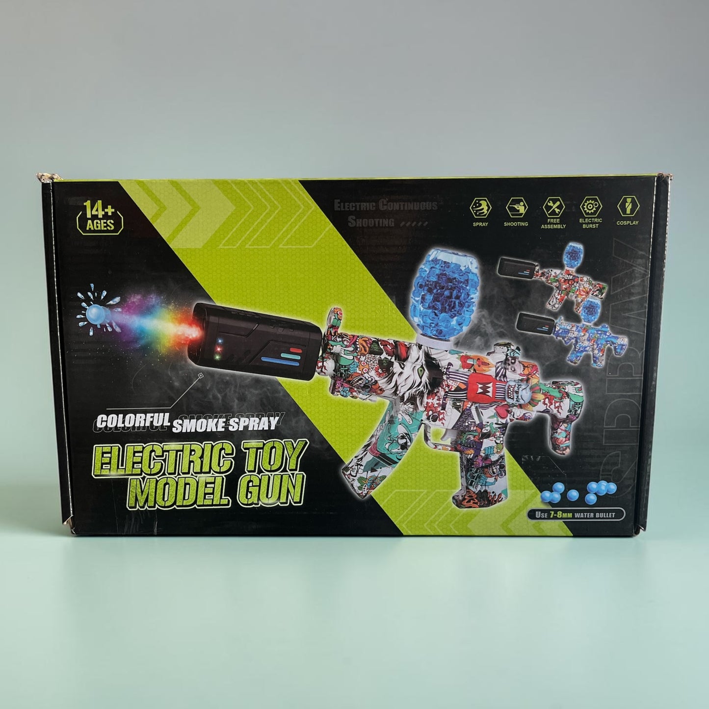 Electric Water Gel Blaster Gun with Smoke Effect | Automatic Toy Gun for Kids & Teens