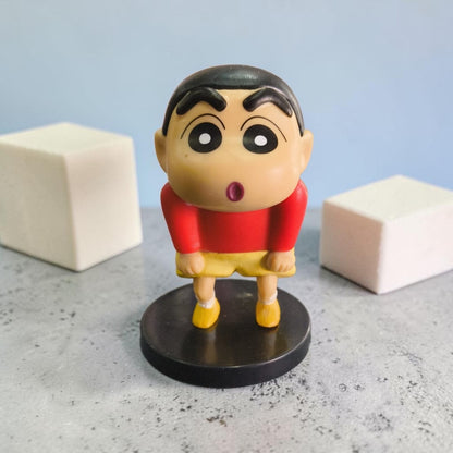 Shinchan Standing Figurine – Cute Cartoon Collectible (9 CM)