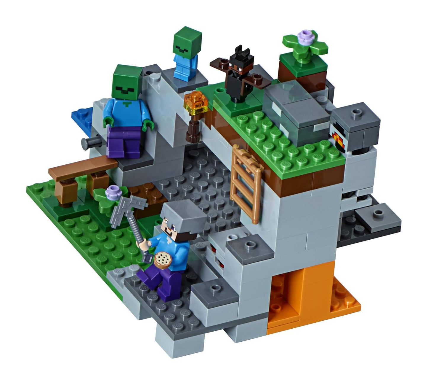 Minecraft the Zombie Cave 21141 Building Kit (253 Piece) gold (253pieces)