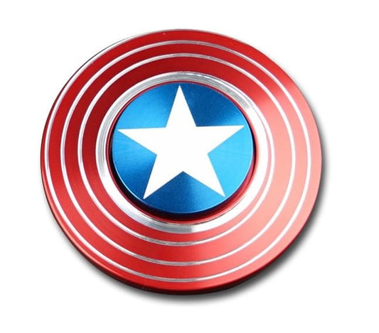 Captain Shield Spinner – Superhero Metal Fidget Toy