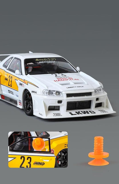 1:24 Scale Nissan GTR Skyline R34 Model