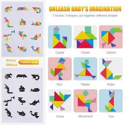 Tangram Woodiness Shapes And Pattern Book