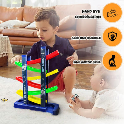 Tiny Cars Big Thrills Multi-Level Racing Track Set