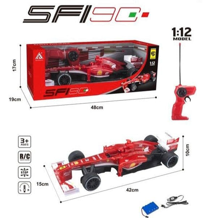 SF190 1:12 Scale Remote Control Formula 1 Racing Car - High Speed RC Car TV6734