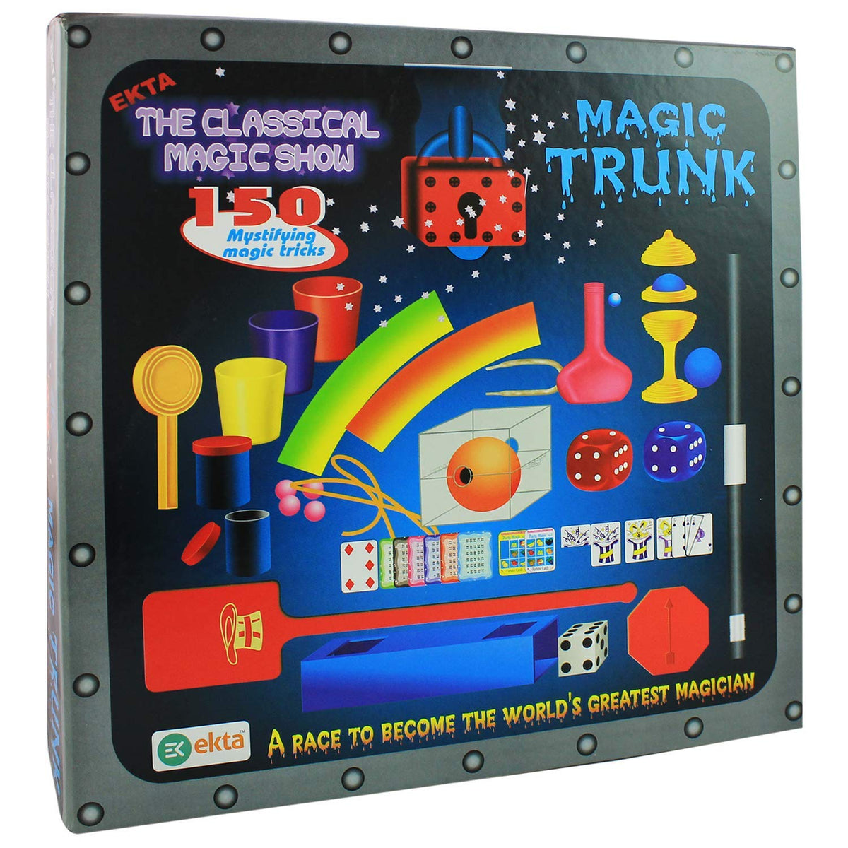 Plastic Magic Trunk - The Classical Magic Show, Multi Color, Kids
