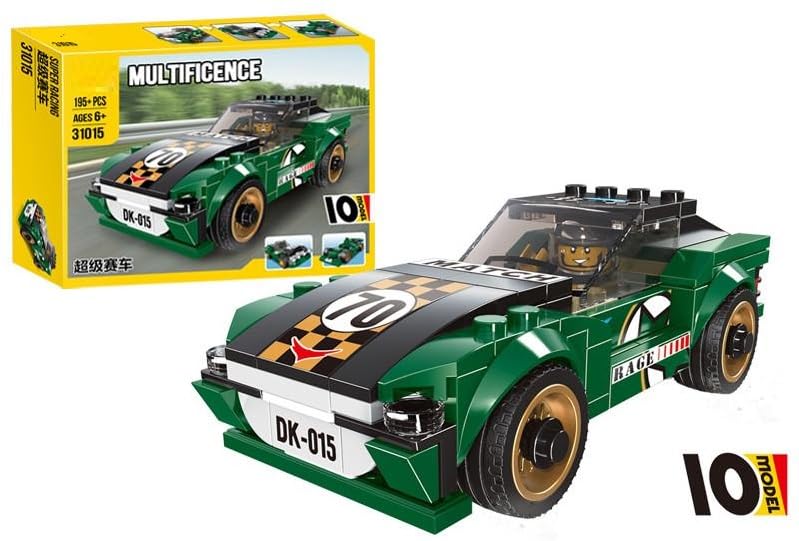 Bricks Racing Multificence Block Kit (195+ Pieces)