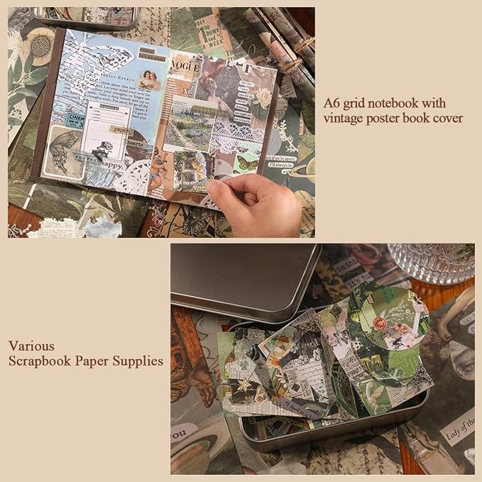 Mushroom Chronology Vintage Journal Kit For Girls.