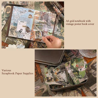 Mushroom Chronology Vintage Journal Kit For Girls.