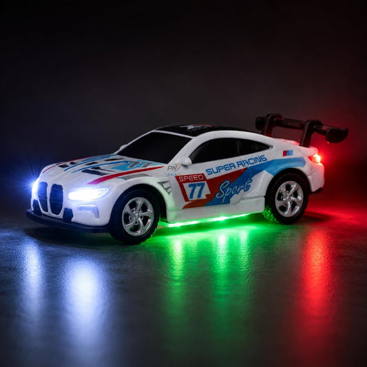 1:64 Mini RC Sports Racing Car - White