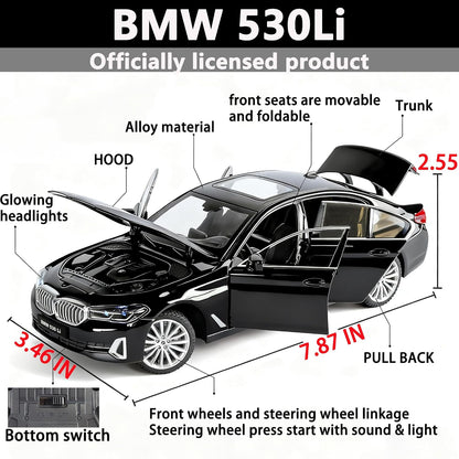 1:24 scale Die cast BMW 530li - Black