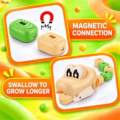 Remote Control Magnetic Snake with Music & LED Light for kids