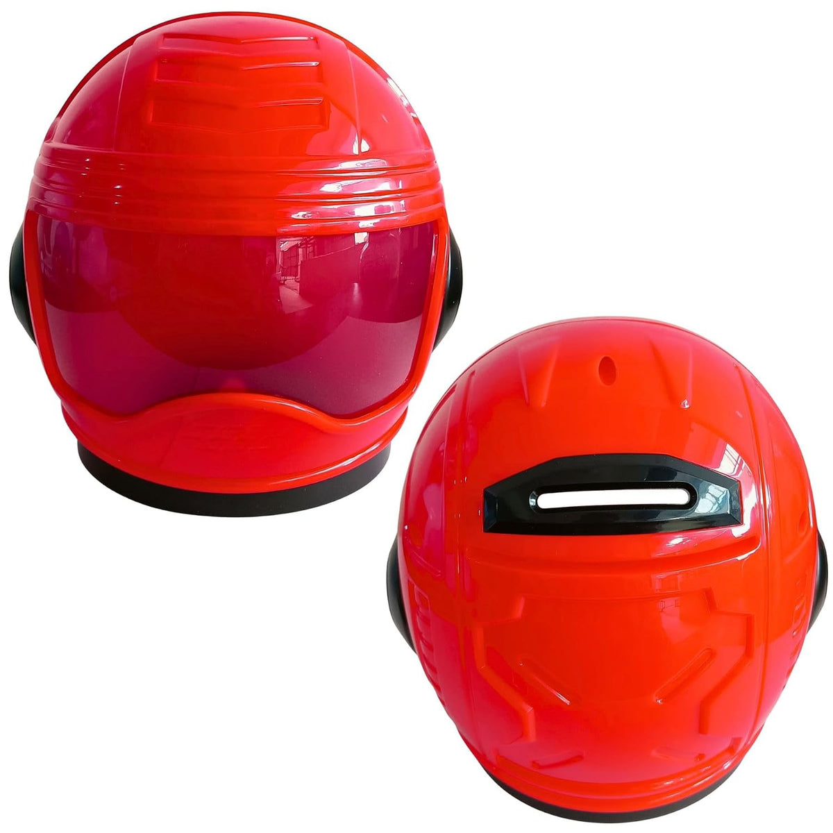 Red Helmet-Shaped Coin Bank