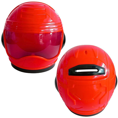 Red Helmet-Shaped Coin Bank