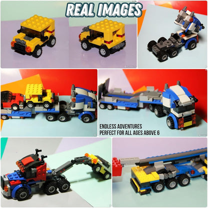 Puzzle 3 in 1 Jeep, Car & Truck Vehicle Toys (264 Pcs)