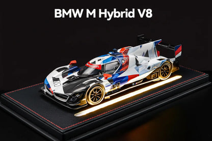 1:24 CCA Official Licensed version Die cast BMW M Hybrid V8 CCA - White and blue