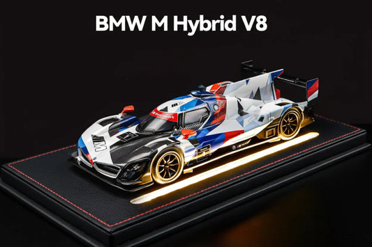 1:24 CCA Official Licensed version Die cast BMW M Hybrid V8 CCA - White and blue