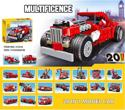 Construction Kit Building Block toy - Red Racing Car (278 Pcs)