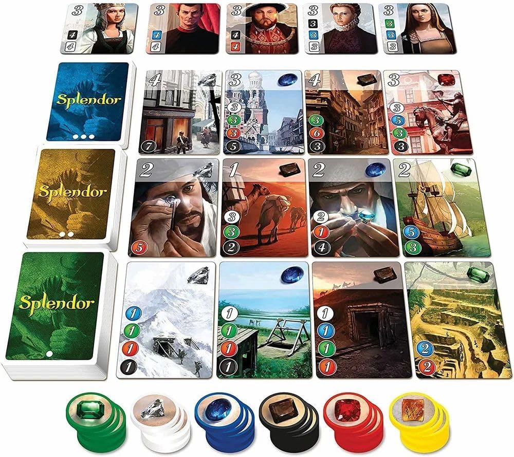 Splendor Strategy Card Board Game for kids