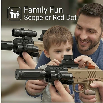 Electric Gel Bead Blaster Toy Gun with Light & Sound Effects
