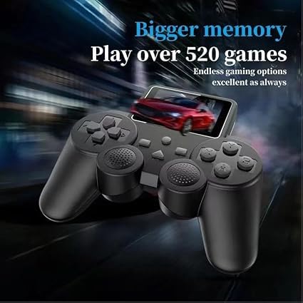 500-in-1 Retro Handheld Video Game Console with Controller – Kids’ Pocket Gamer (Mario & More)
