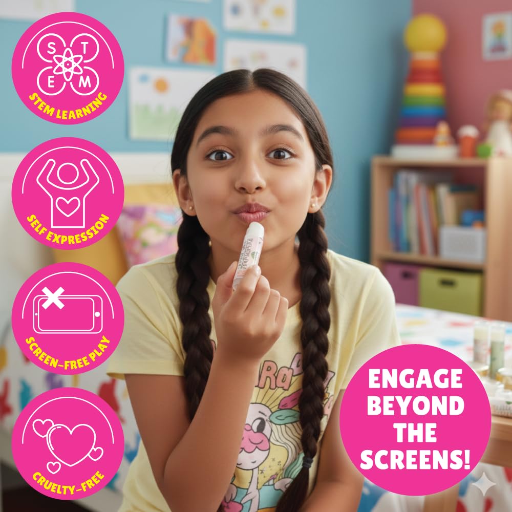 DIY Lip Balm Making Kit - Make 15 Lip Balms with Shea & Kukum Butter
