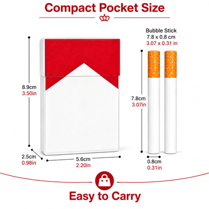 Prank Cigarette Box Bubble Blower Toy Set | Filter Cigarette