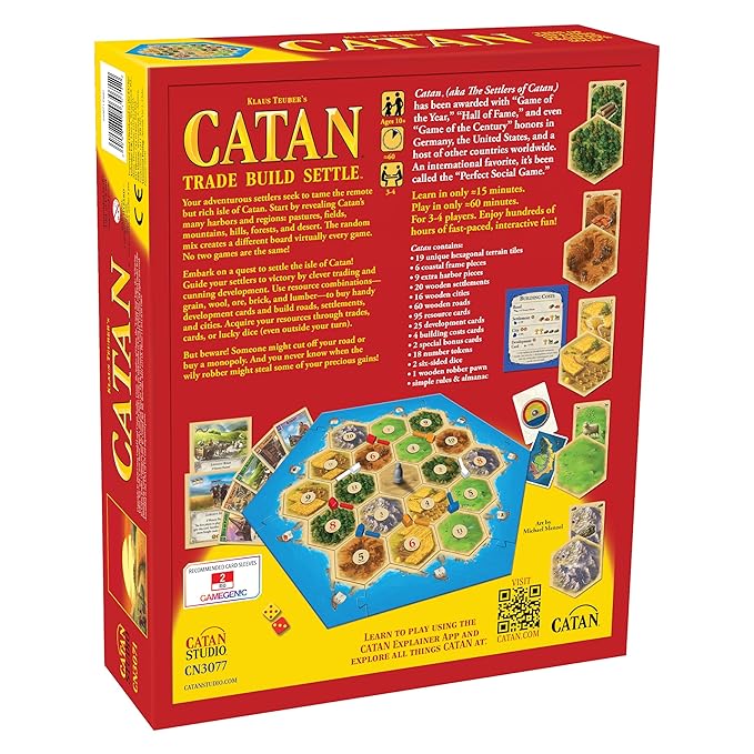 Board Games Catan 5th Edition, , Pack Of 1, Multicolor