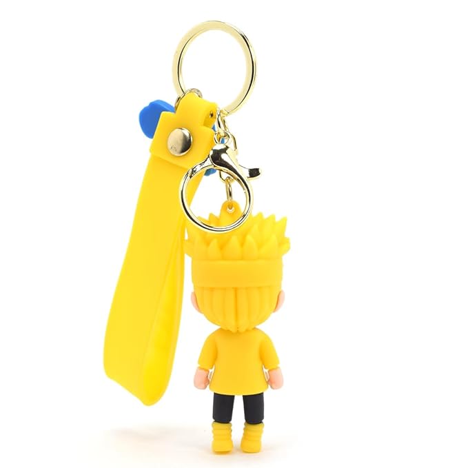 Anime Adventure 3D Silicone Keychain – Cool Bag & Bike Charm for Anime Fans- Naruto