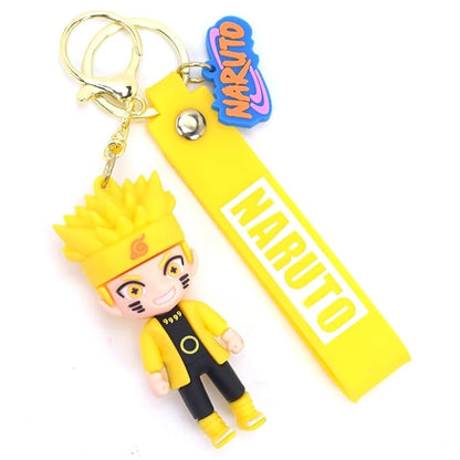 Anime Adventure 3D Silicone Keychain – Cool Bag & Bike Charm for Anime Fans- Naruto