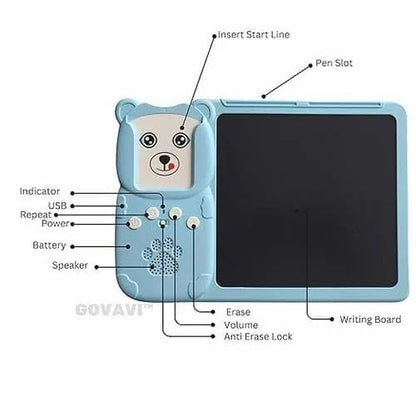 Early Education Interactive Learning Tablet LED Writing Slate with Audio Flash Cards