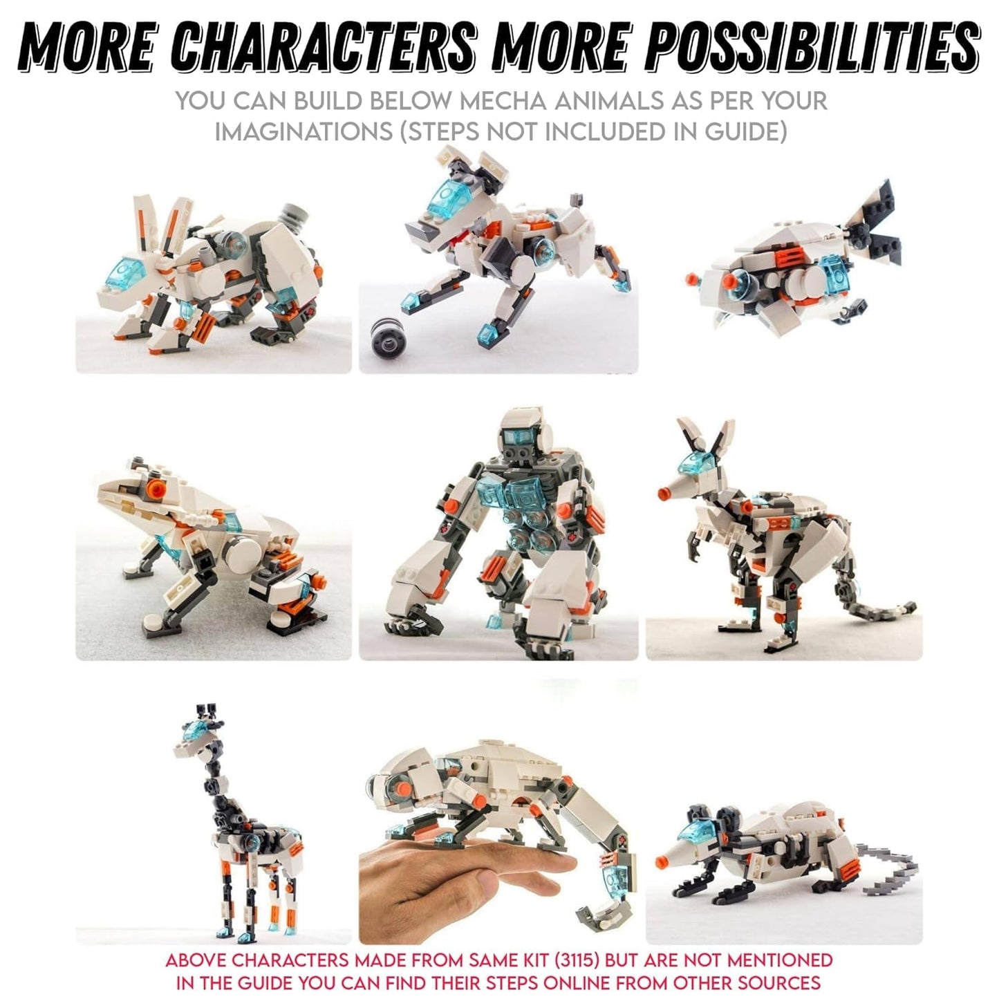 3 in 1 Architect Brick Toys 237+ Pieces Building Block - Space Astronaut Theme Blocks and Bricks