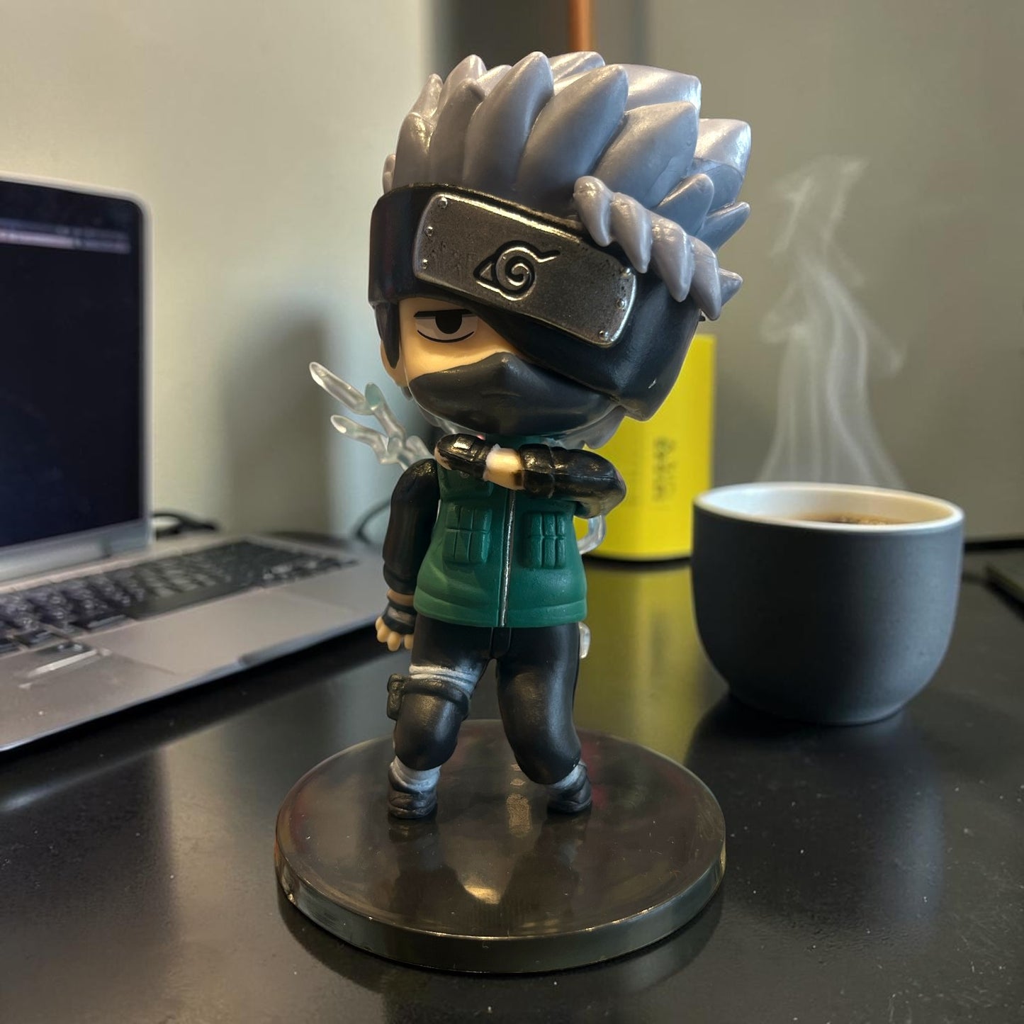 Kakashi Hatake Chibi Figure – Naruto Anime Mini PVC Collectible Action Toy for Desk, Shelf & Gamer Room Decor