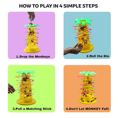 Monkey Tumble Falling Monkeys Board Game for kids