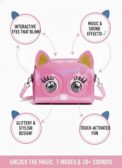 Wink Pack Interactive Kitty Handbag – Pink Fashion Purse for Kids
