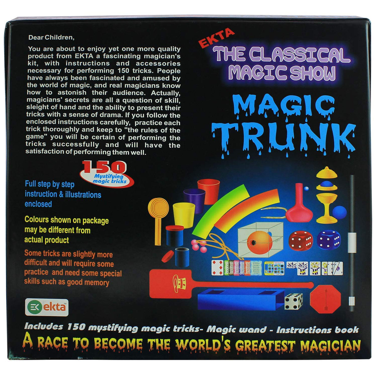 Plastic Magic Trunk - The Classical Magic Show, Multi Color, Kids