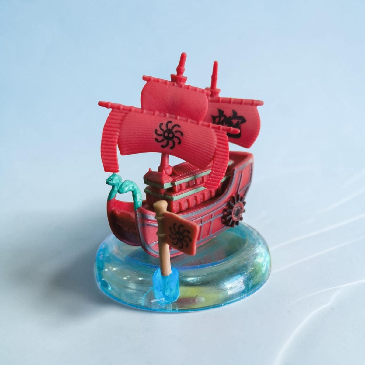 Red Anime Pirate Ship Collectible - 7 CM