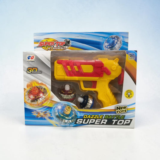 Dazzle Battle Super Top Launcher Set | Spinning Battle Top Arena Toy for Kids 3+